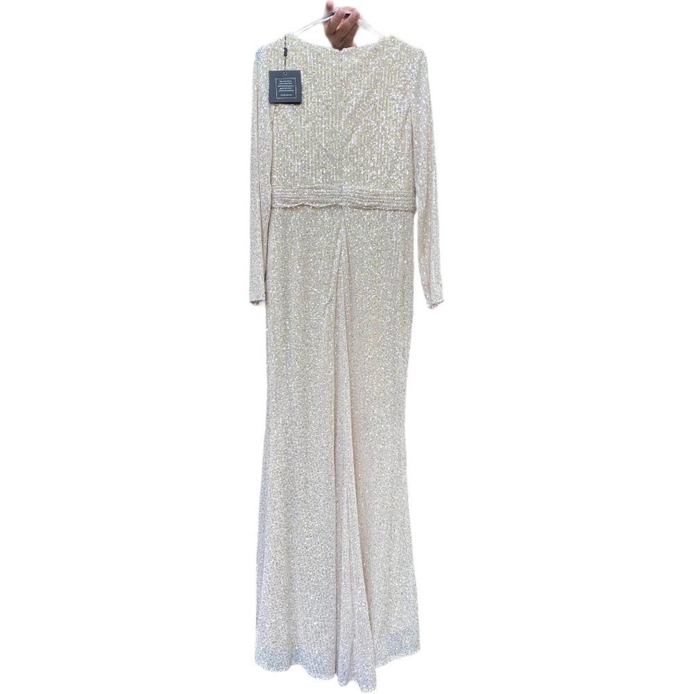 NWT MAC DUGGAL SEOUINED LONG SLEEVE GOWN - Picture 2 of 8